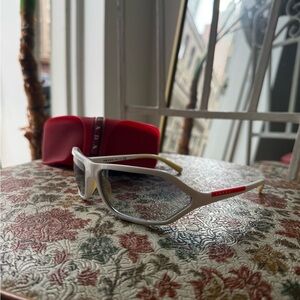 Authentic Prada White Sport Sunglasses